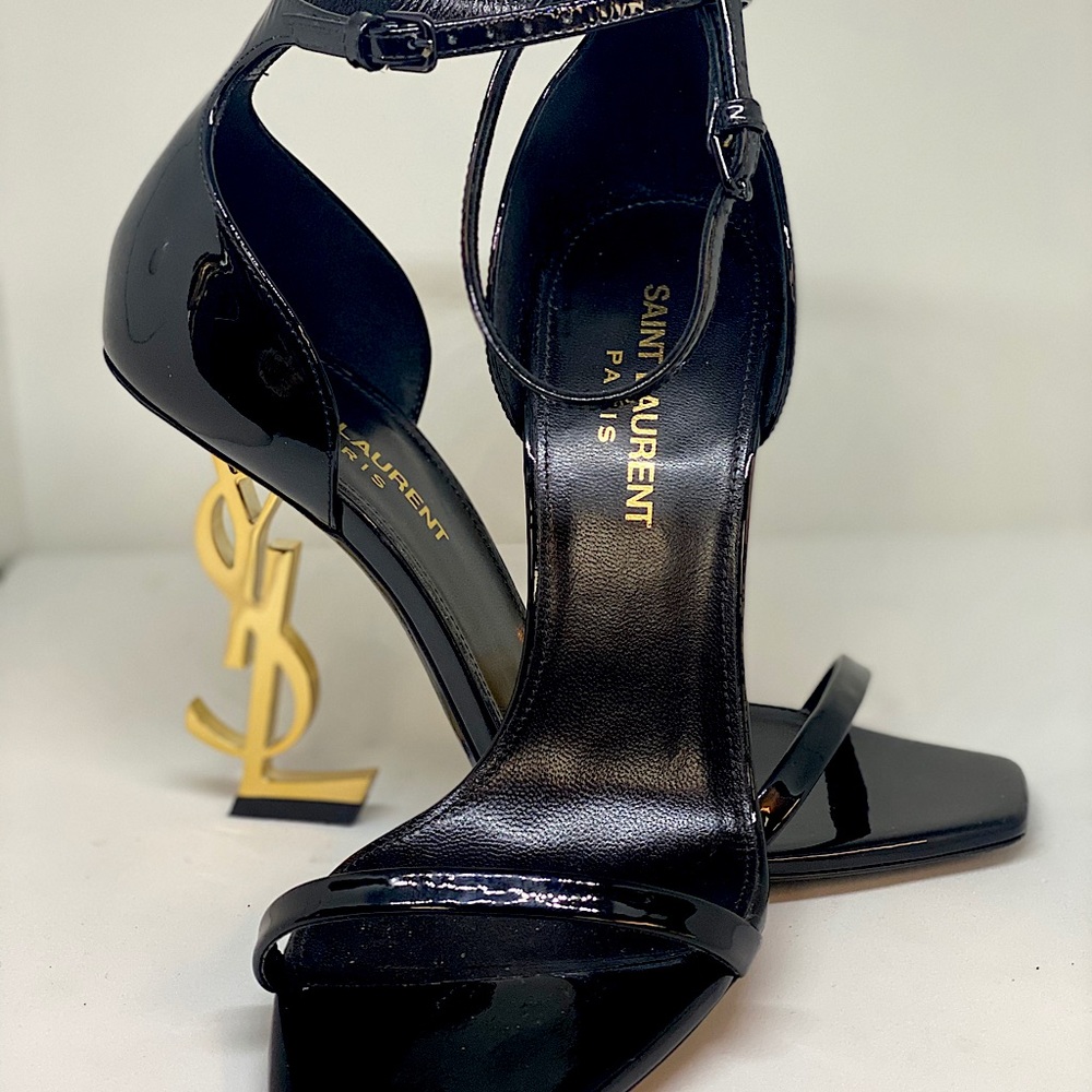 SAINT LAURENT Opyum YSL Ankle Strap Sandals